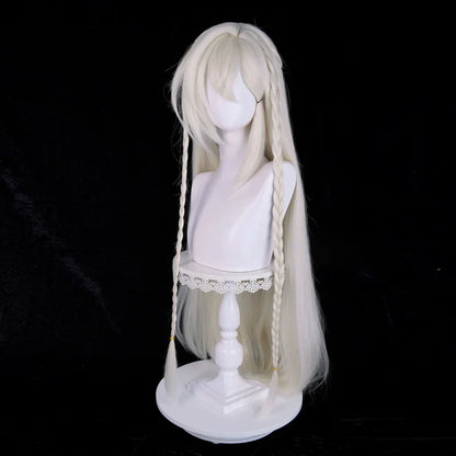 omgcos Genshin Impact Istaroth Gray-gold 98cm Halloween Cosplay Wig