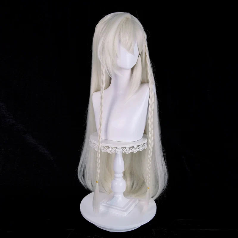 omgcos Genshin Impact Istaroth Gray-gold 98cm Halloween Cosplay Wig
