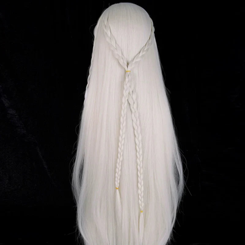 omgcos Genshin Impact Istaroth Gray-gold 98cm Halloween Cosplay Wig