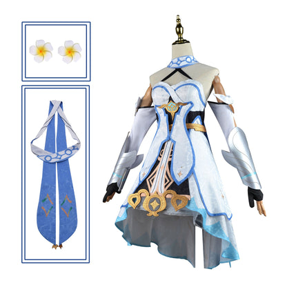 omgcos Genshin Impact Lumine Cosplay Costume Traveler Outfit