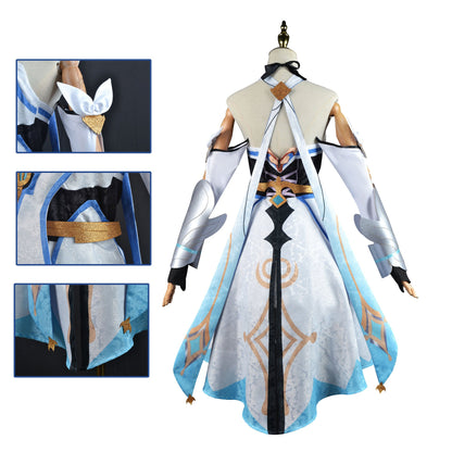 omgcos Genshin Impact Lumine Cosplay Costume Traveler Outfit