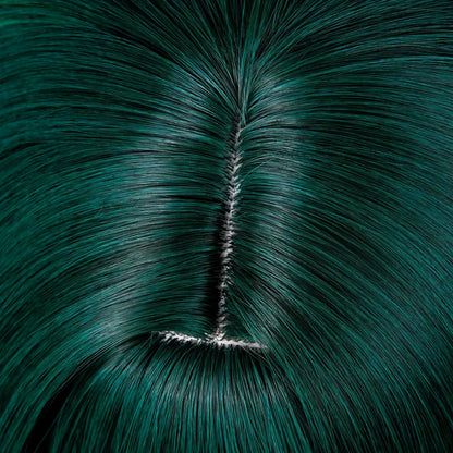 omgcos Genshin Impact Nefer Dark Green 36cm Halloween Cosplay Wig
