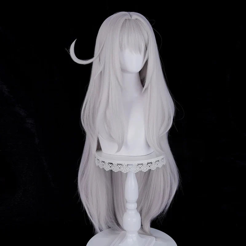 omgcos Genshin Impact Ronova Gray 98cm Halloween Cosplay Wig