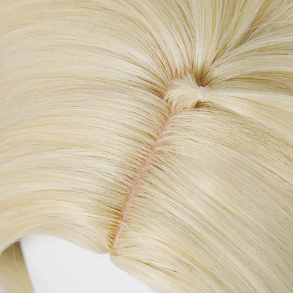 omgcos Genshin Impact Varka Gold 35cm Halloween Cosplay Wig