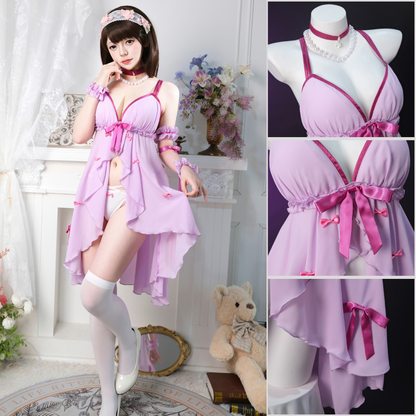 Last Batch omgcos Kato Megumi Pink Pyjamas Dress Cosplay Costume