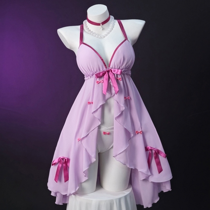 Last Batch omgcos Kato Megumi Pink Pyjamas Dress Cosplay Costume