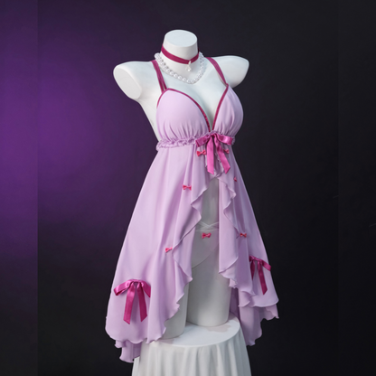 Last Batch omgcos Kato Megumi Pink Pyjamas Dress Cosplay Costume
