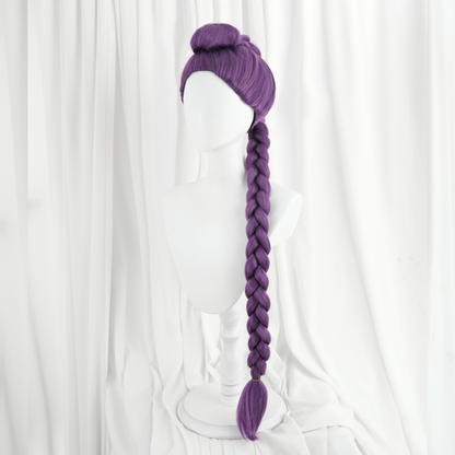 Ready To Ship omgcos Kpop Girl Rumi Cosplay Wig Purple Braid