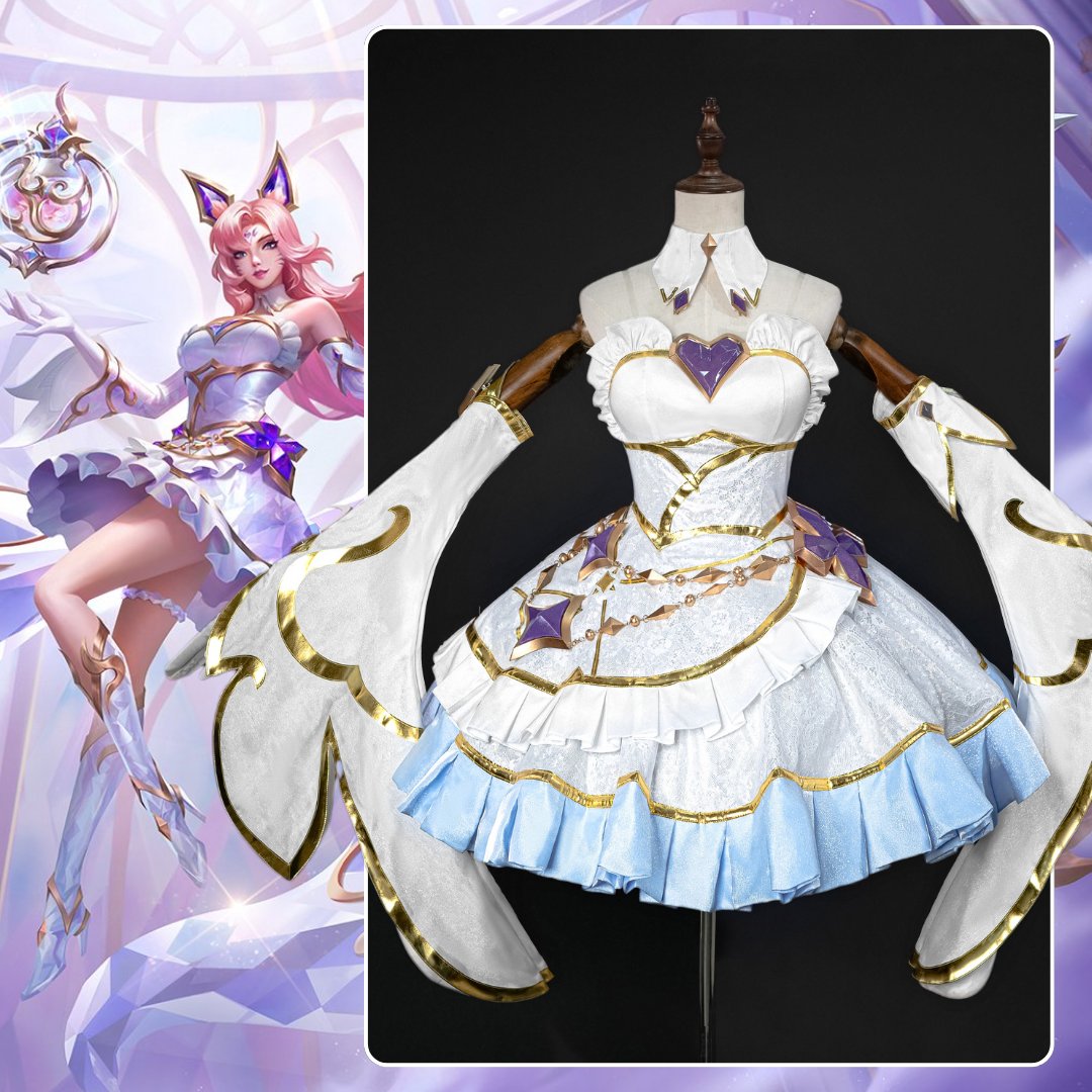 Ready To Ship omgcos LOL Golden Spatula Perfume Gem Ahri Cosplay Costume