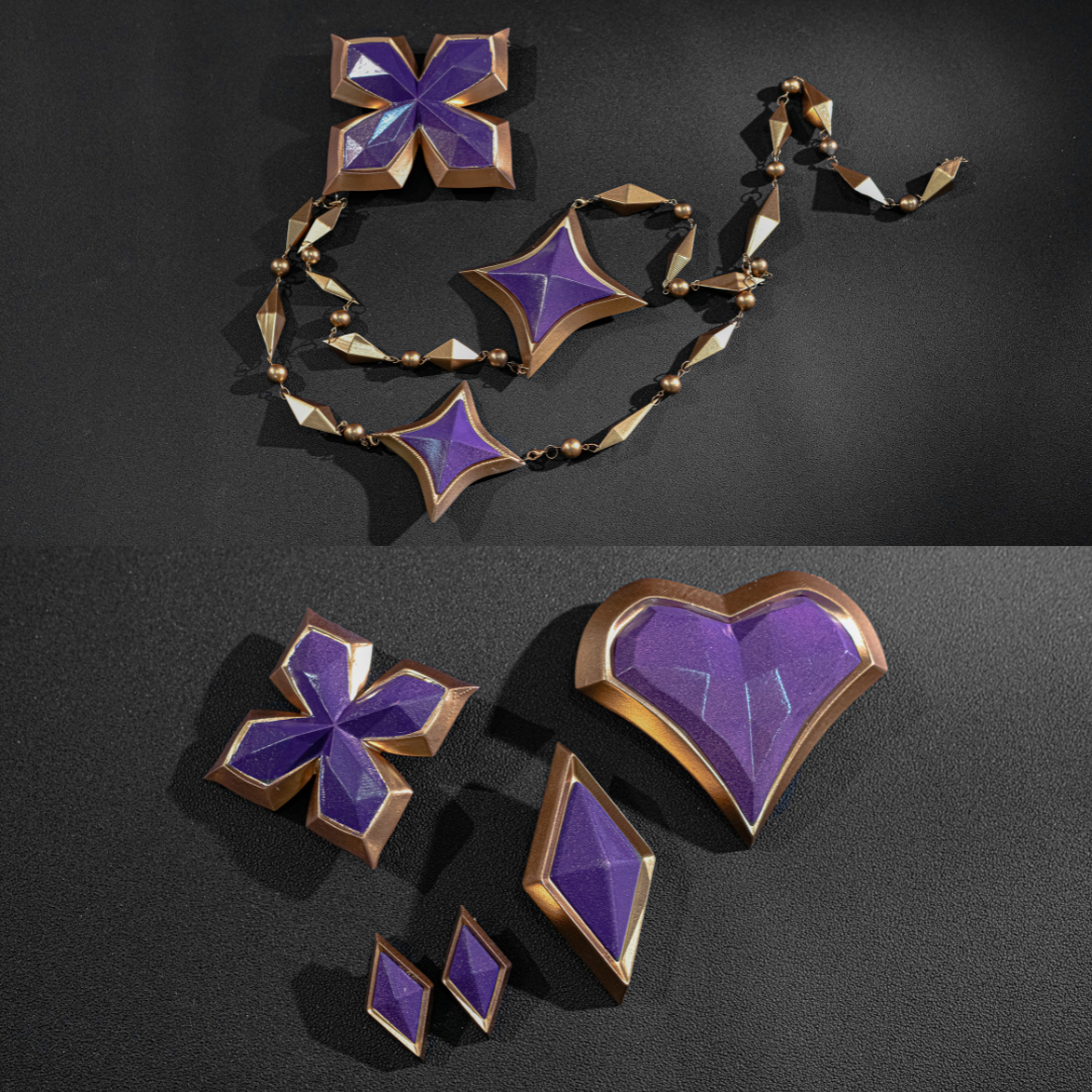 Ready To Ship omgcos LOL Golden Spatula Perfume Gem Ahri Cosplay Costume