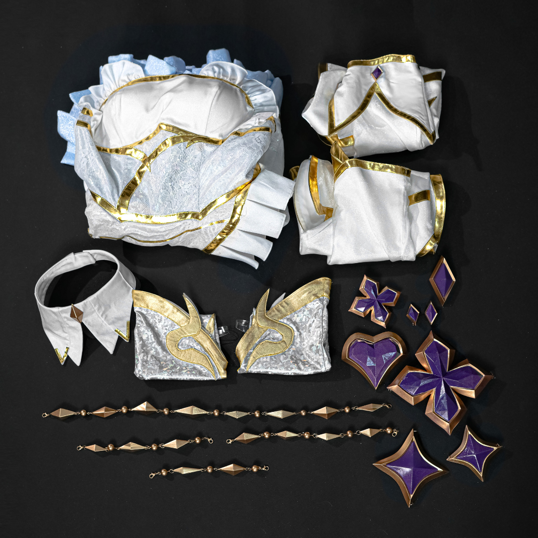Ready To Ship omgcos LOL Golden Spatula Perfume Gem Ahri Cosplay Costume