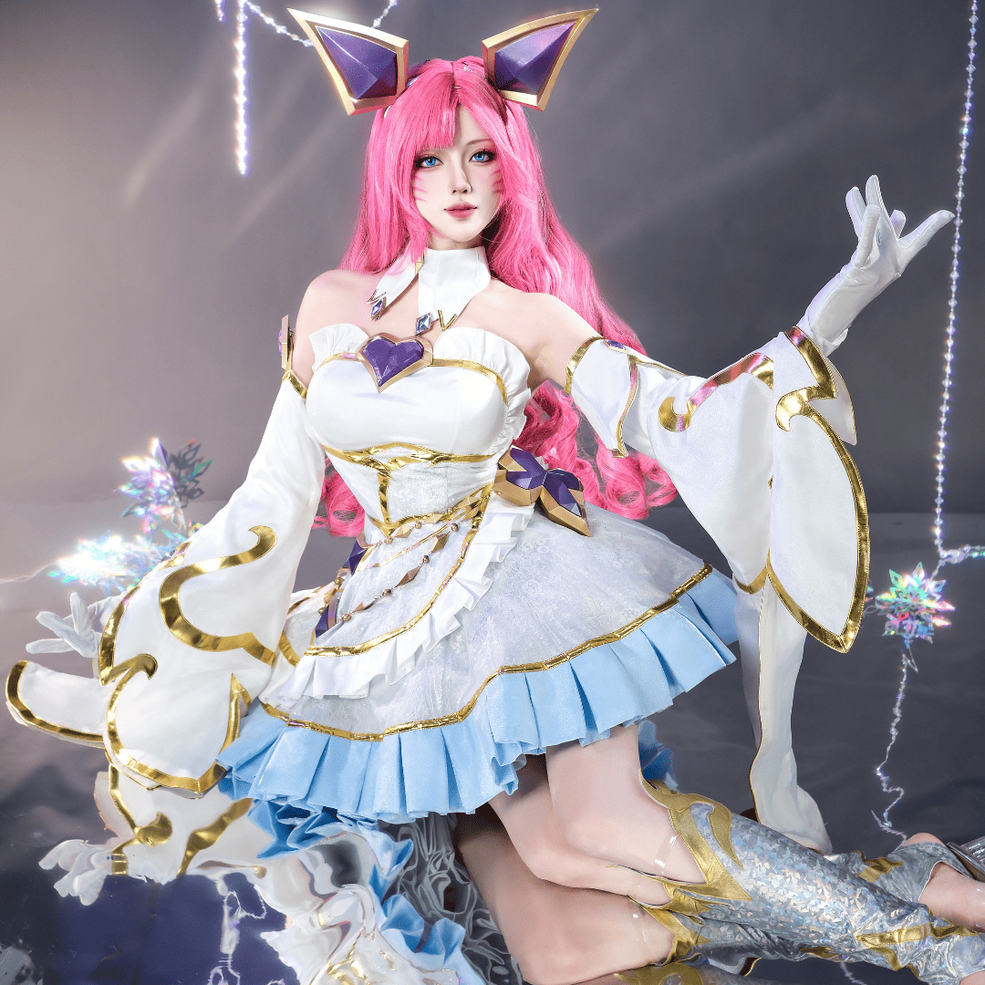 Ready To Ship omgcos LOL Golden Spatula Perfume Gem Ahri Cosplay Costume