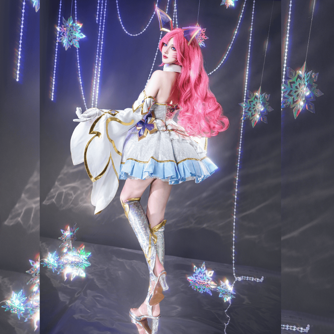 Ready To Ship omgcos LOL Golden Spatula Perfume Gem Ahri Cosplay Costume