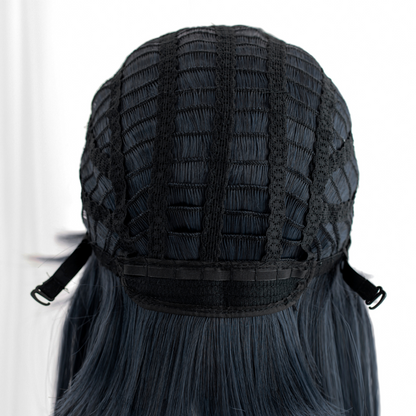 omgcos LOL League of Legends Akali Black Cosplay Wig