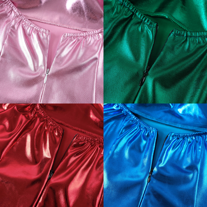 omgcos Multi-Color Glossy Bunny Bodysuit Set Sexy Cosplay