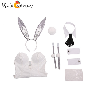 omgcos NIKKE Black Sexy Bunny Suit Blonc Noir Rupee Cosplay Costume