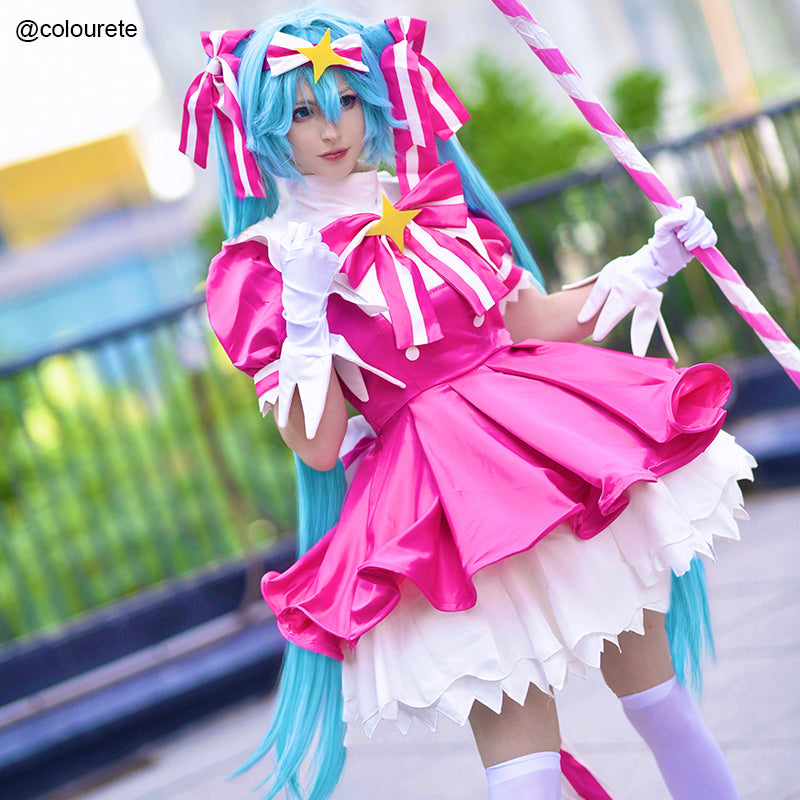 omgcos Retry Now Singer Pink Dress Magical Cosplay Costume In Stock