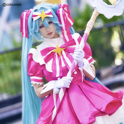 omgcos Retry Now Singer Pink Dress Magical Cosplay Costume In Stock