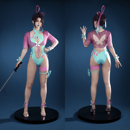 omgcos Rivals Psylocke Swimsuit Cosplay Costume