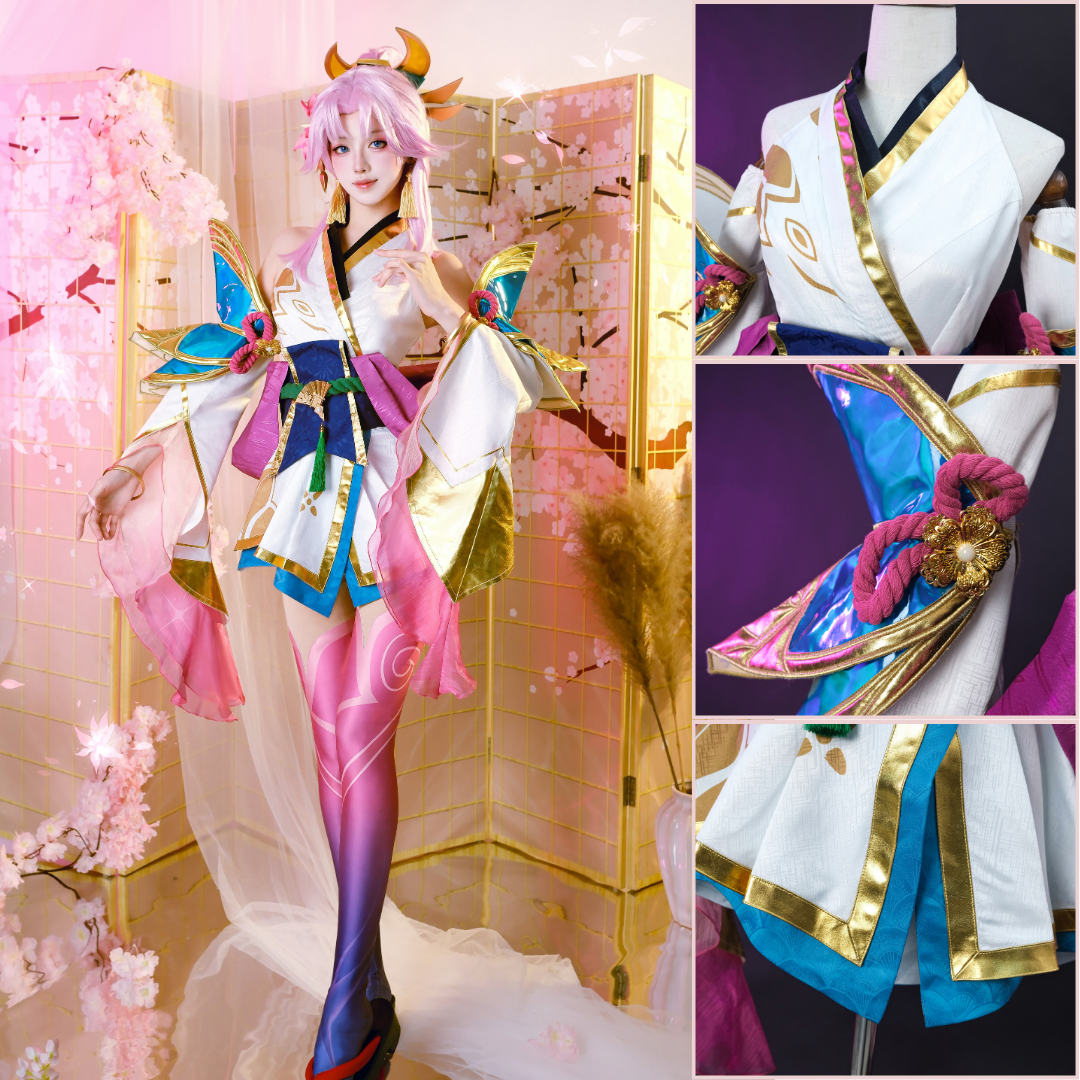 Last Batch omgcos Prestige Spirit Blossom Lux Cosplay Costume LOL Outfit