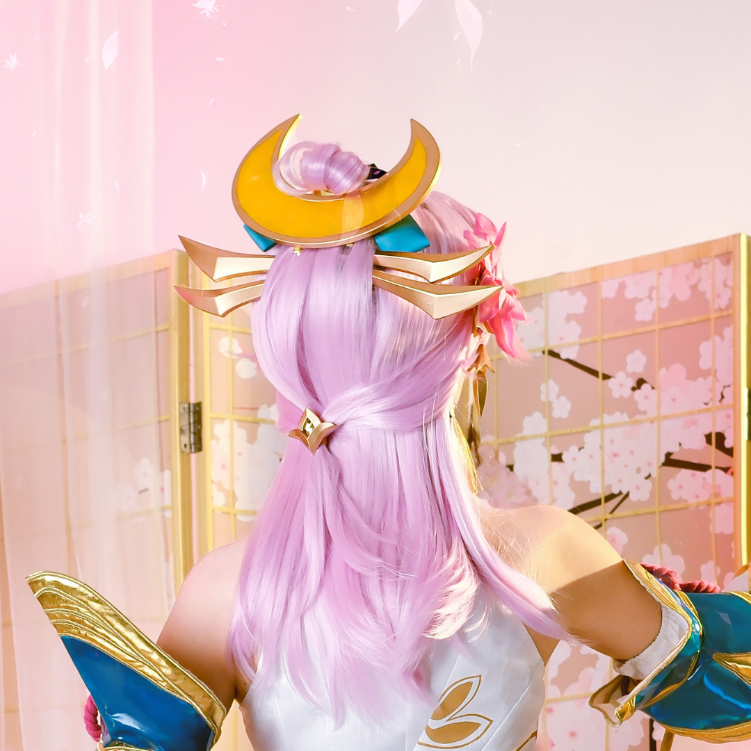 Last Batch omgcos Prestige Spirit Blossom Lux Cosplay Costume LOL Outfit