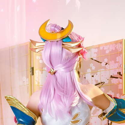 Last Batch omgcos Prestige Spirit Blossom Lux Cosplay Costume LOL Outfit