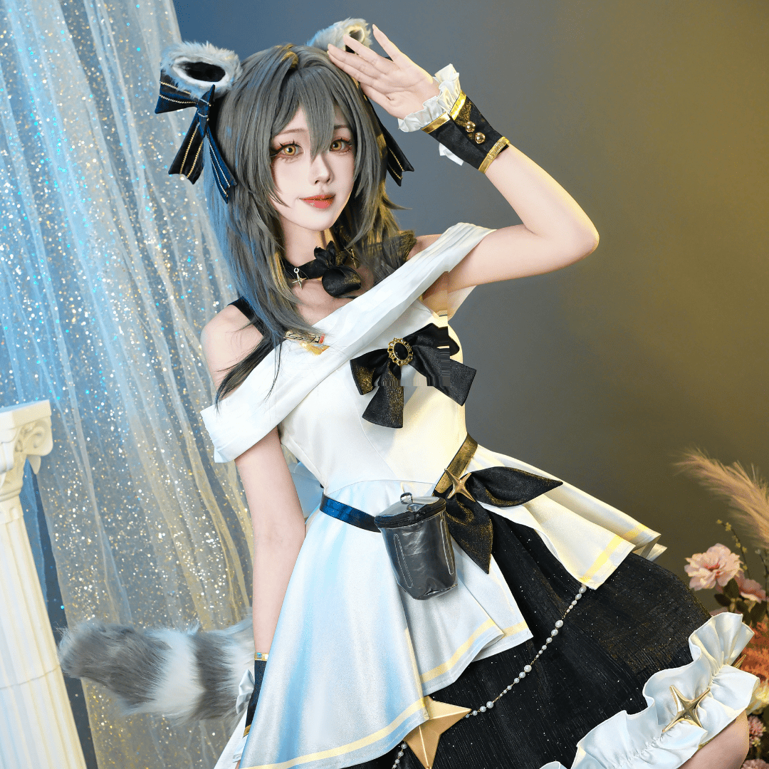 Last batch omgcos Raccoon Stelle Cosplay Costume Honkai Star Rail Fan Outfit