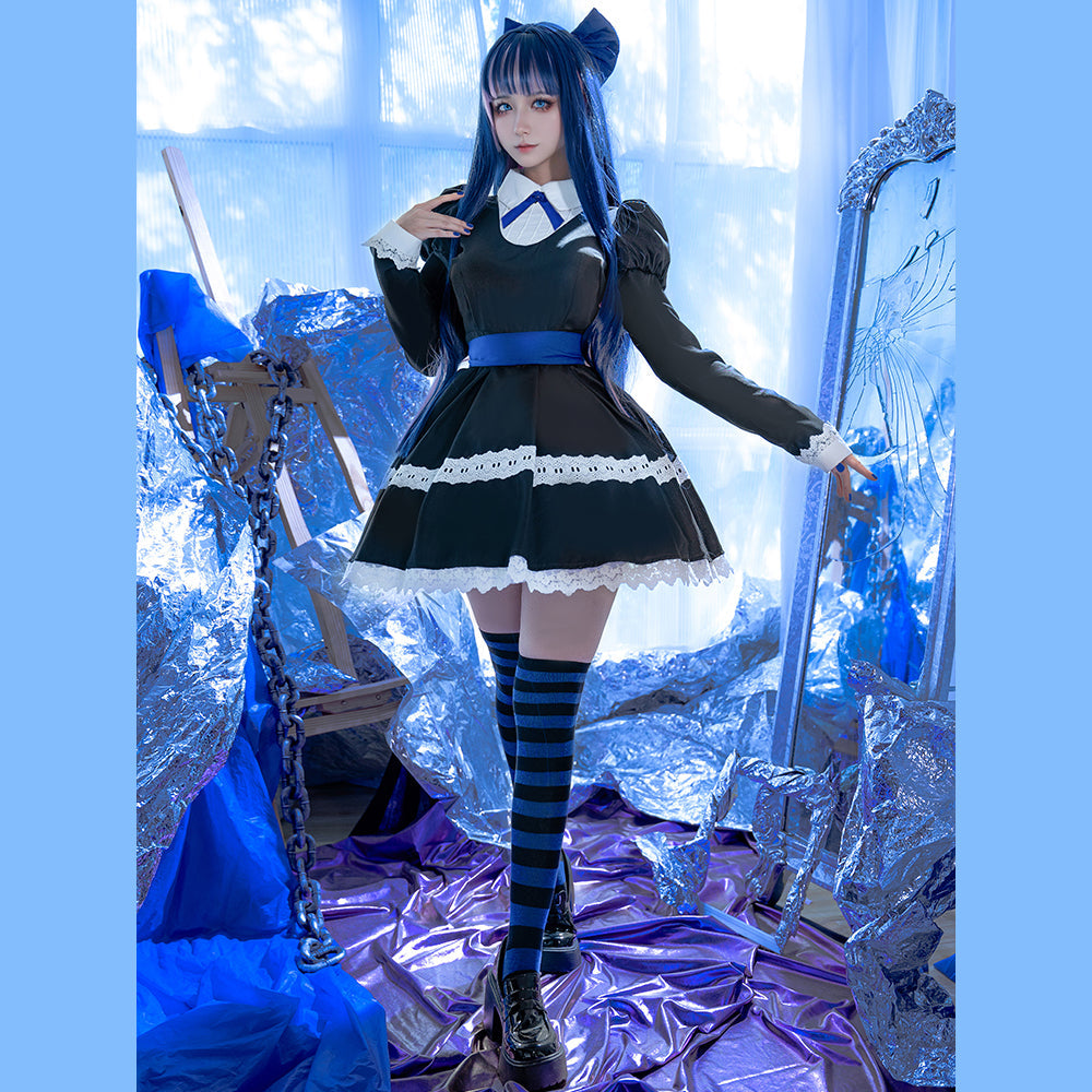 omgcos Stocking Black Outfit Panty & Stocking Cosplay Costume