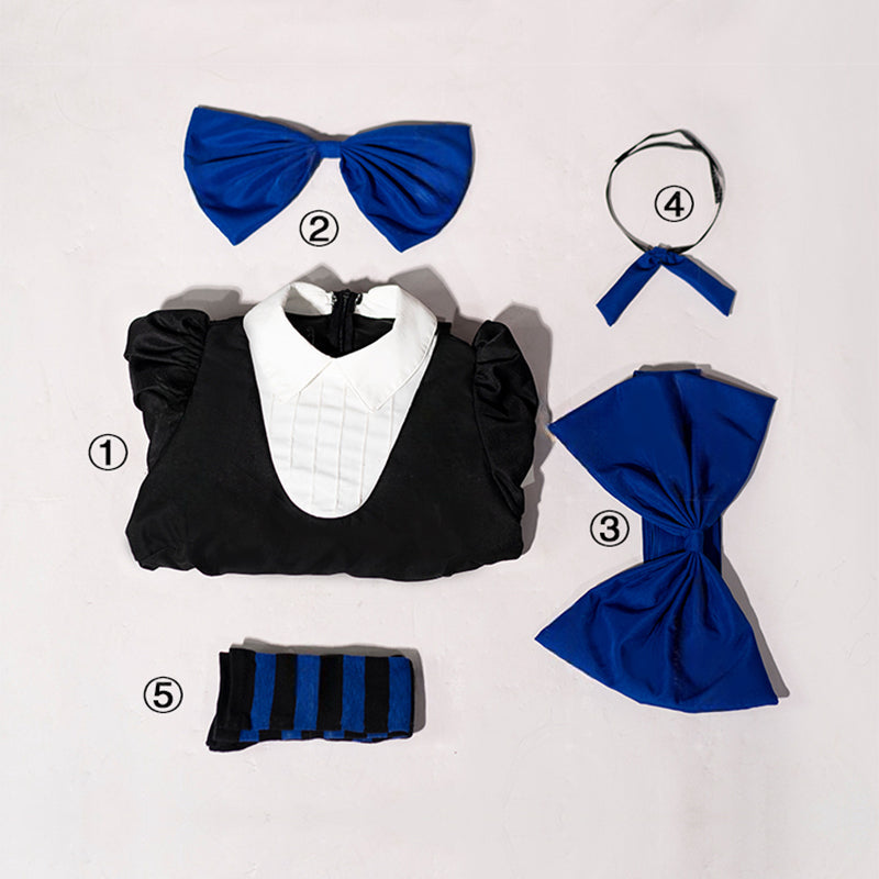 omgcos Stocking Black Outfit Panty & Stocking Cosplay Costume