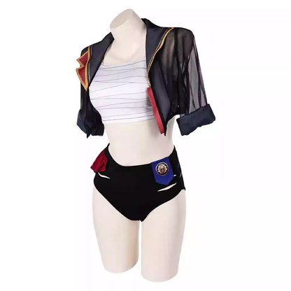 omgcos Vi Swimsuit Arcane Cosplay Bikini Set