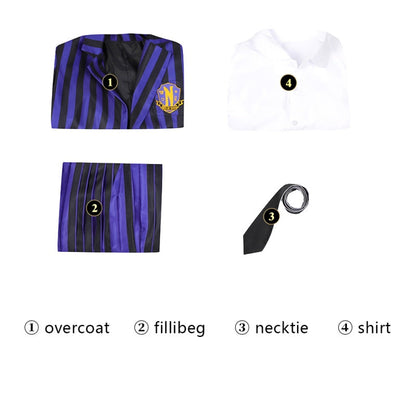 omgcos Wednesday Nevermore Academy Cosplay Costume