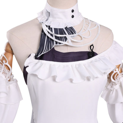 Wuthering Waves Phrolova White Moonlight Gown Cosplay Costumes