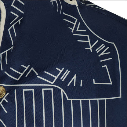 Wicked: For Good Prince Fiyero Navy Blue Suit Cosplay Costumes