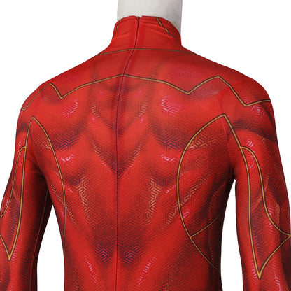 Flashpoint Barry Allen The Flash Male Jumpsuit with Mask Cosplay Costumes