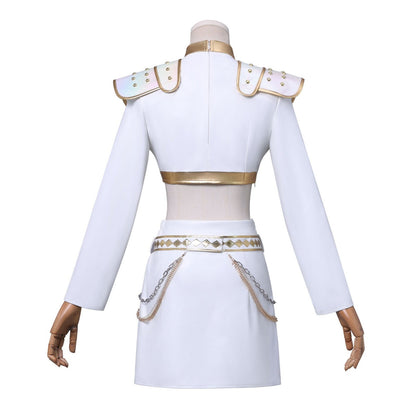 KPop Demon Hunters Zoey White Outfit Adult Kids Cosplay Costumes