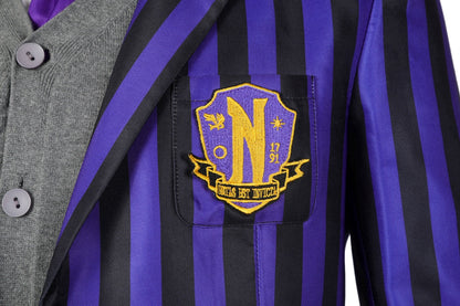 Wednesday 2 The Addams Family Eugene Otinger Nevermore Academy Uniform Cosplay Costumes
