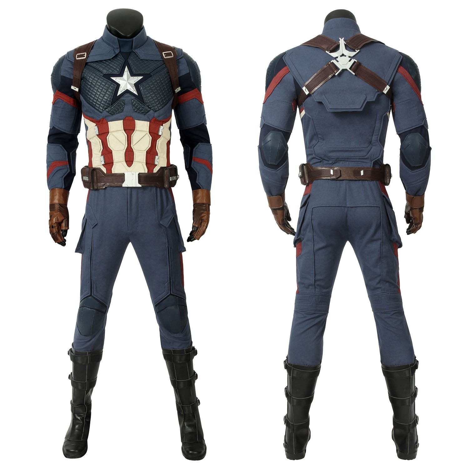 Avengers 4 Endgame Captain America Steve Rogers Leather Top Costumes