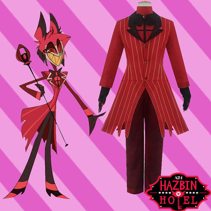 Anime Hazbin Hotel Alastor Cosplay Costume The Radio Demon Cosplay Costume
