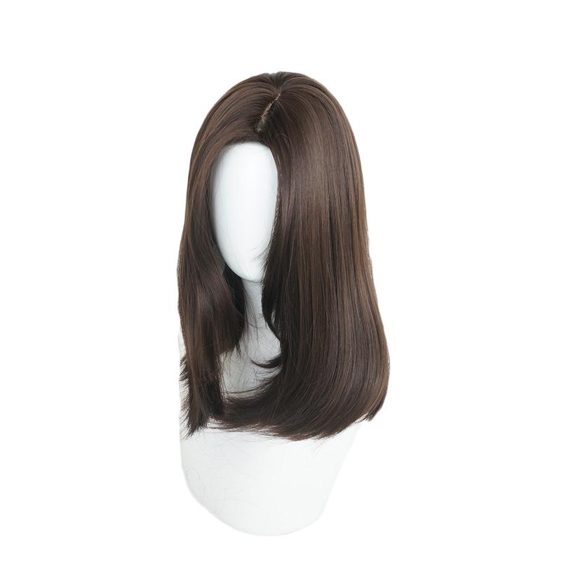 Alita: Battle Angel Alita Short Brown Wig Cosplay Wigs