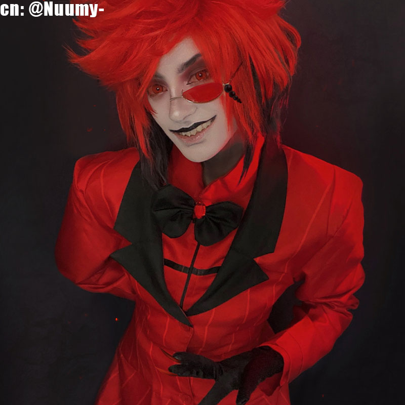 Anime Hazbin Hotel Alastor Cosplay Costume The Radio Demon Cosplay Costume