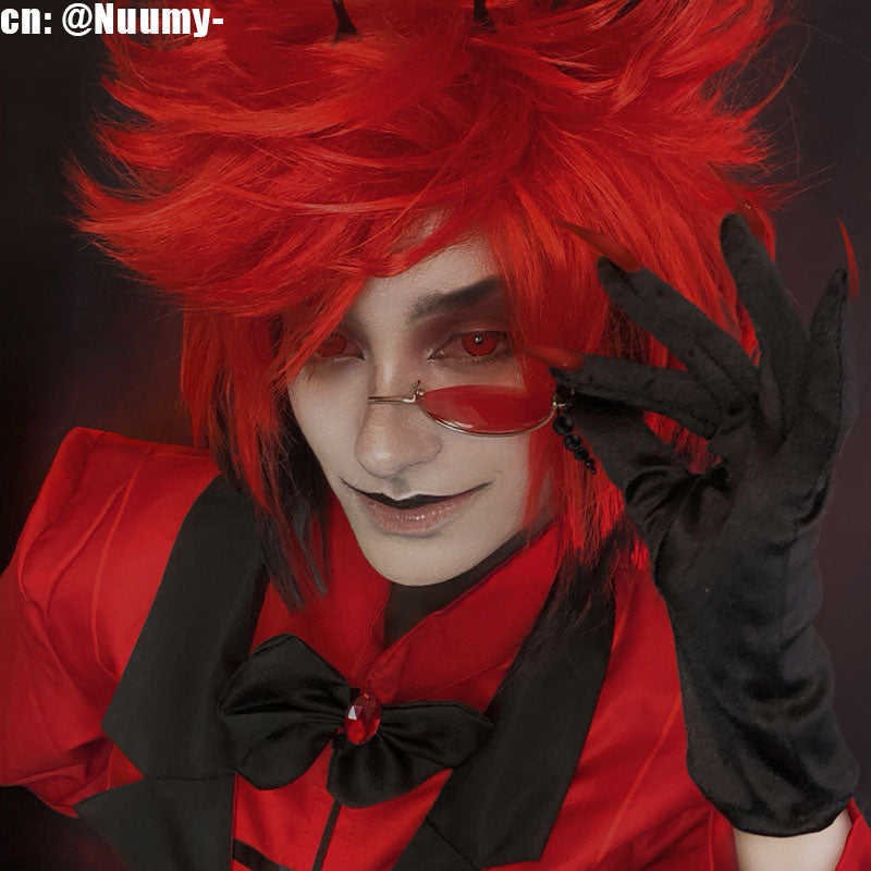 Anime Hazbin Hotel Alastor Cosplay Costume The Radio Demon Cosplay Costume