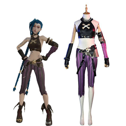 Anime LOL Arcane Jinx Cosplay Costume Halloween Costume