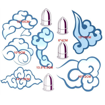 Anime LOL Arcane Jinx Tattoo Sticker Headwear Cosplay Prop