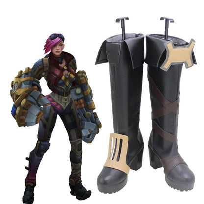 Anime LOL Arcane Vi Cosplay Shoes
