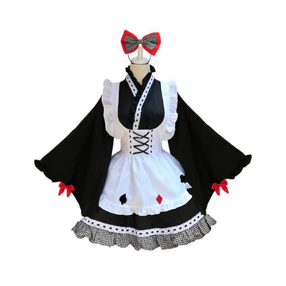 Anime Maid Cute Kimono Cosplay Costume