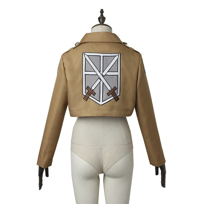 Attack on Titan Mikasa Ackerman Training Corps Uniform Set Cosplay Costumes