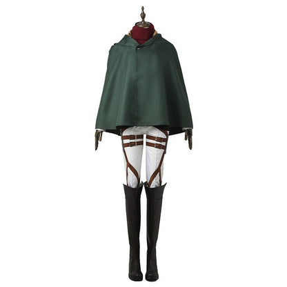 Attack on Titan Mikasa Ackerman Training Corps Uniform Set Cosplay Costumes