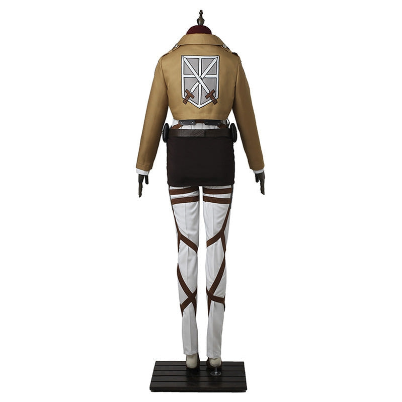 Attack on Titan Mikasa Ackerman Training Corps Uniform Set Cosplay Costumes