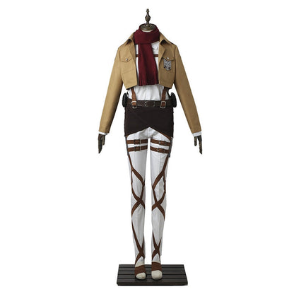 Attack on Titan Mikasa Ackerman Training Corps Uniform Set Cosplay Costumes