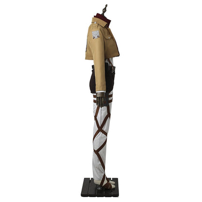 Attack on Titan Mikasa Ackerman Training Corps Uniform Set Cosplay Costumes